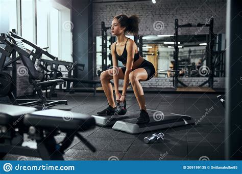Attractive Sportswoman Taking Care Of Her Body Stock Image Image Of