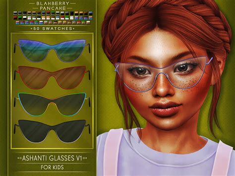 Blahberry Pancake Ashanti Glasses Download Emily Cc Finds