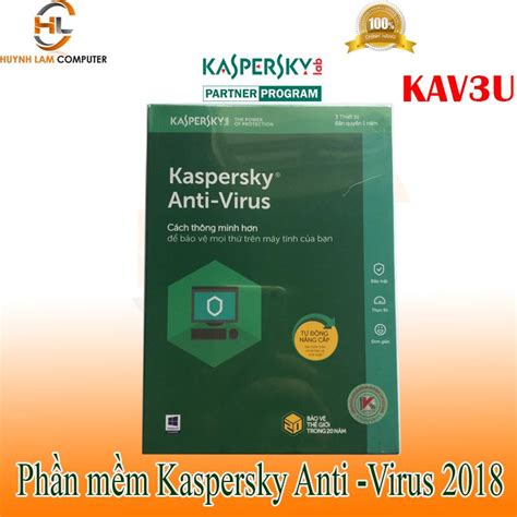 Bảng Giá Phần Mềm Diệt Virus Antivirus Kaspersky 3pc1 Năm Cty Nam Trường Sơn Phân Phối 2018