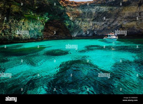 Blue Lagoon Malta The Caves Of The Blue Lagoon On The Island Of