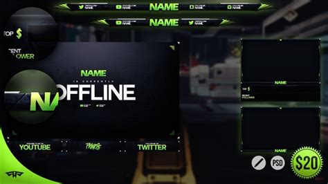 Twitch Overlay Template Psd Happy Living