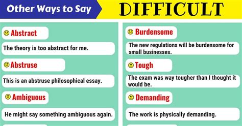 Thesaurus of and so on in english. Another Word for "Difficult" | List of 110+ Synonyms for ...