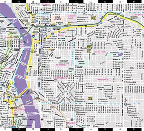 Streetwise Portland Map Laminated City Center Street Map Of Portland