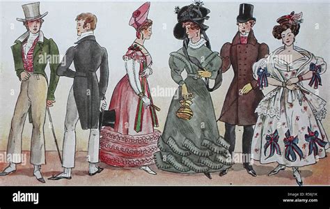 Fashion Clothing The Biedermeier Fashion In Germany 1819