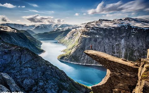 Desktop Wallpapers Norway Nature Landscape Aurorae Mountain Sky