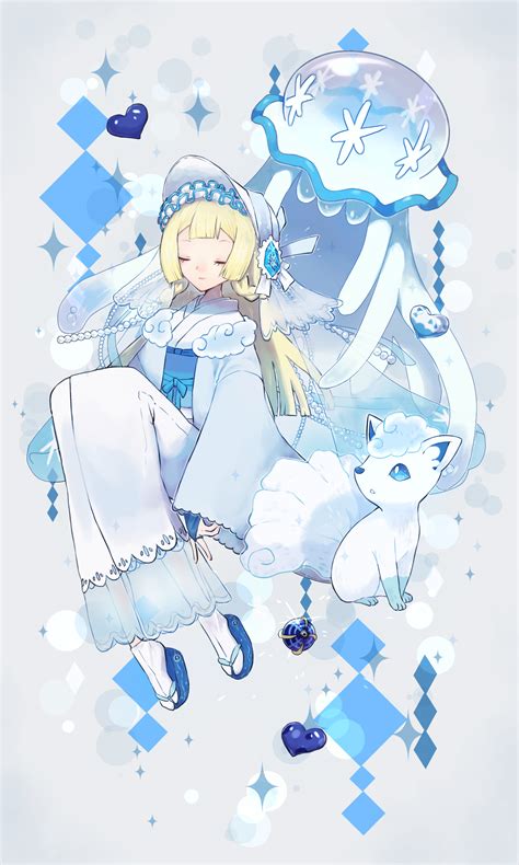 Lillie Alolan Vulpix And Nihilego Pokemon And More Drawn By