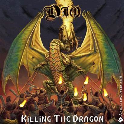 Album Dio Dragon Killing Animated Covers Artwork