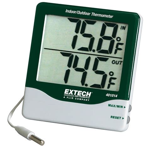 Extech 401014 Big Digit Digital Indoor Outdoor Thermometer