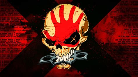 1920x1080 Metal Band Five Finger Death Punch Logo Skeleton Wallpaper