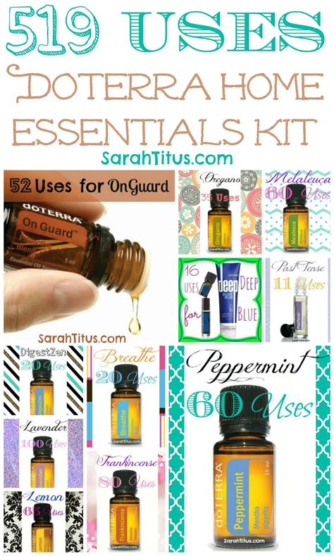 519 Ways To Use The Home Essentials Kit Doterra Sarah Titus Terra Essential Oils