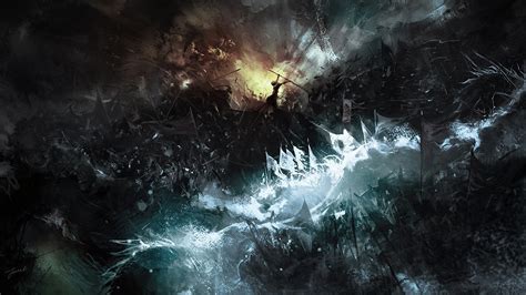 Wallpaper Sunlight Fantasy Art Night War Battle Hero Nebula