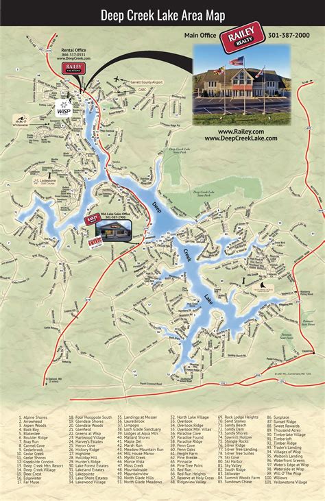Detailed Map Of Deep Creek Lake Dale Carpenter
