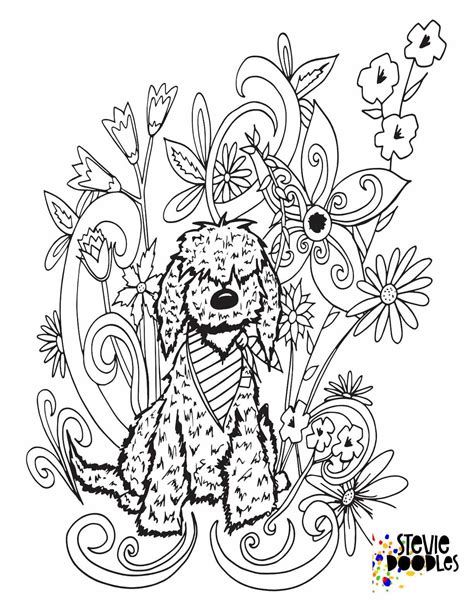 Print this free cockatoo coloring sheet and craft your own animal coloring book. Gesgolden Doodle Mini Coloring Pages - Dog Coloring Pages ...