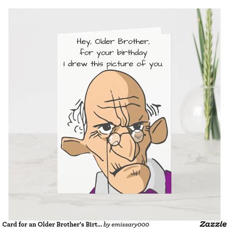 Birthday gift ideas for elder brother. Card for an Older Brother's Birthday | Zazzle.com ...