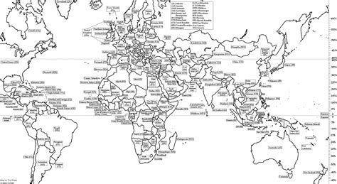 Printable Blank World Map With Countries Capitals Lets Explore More