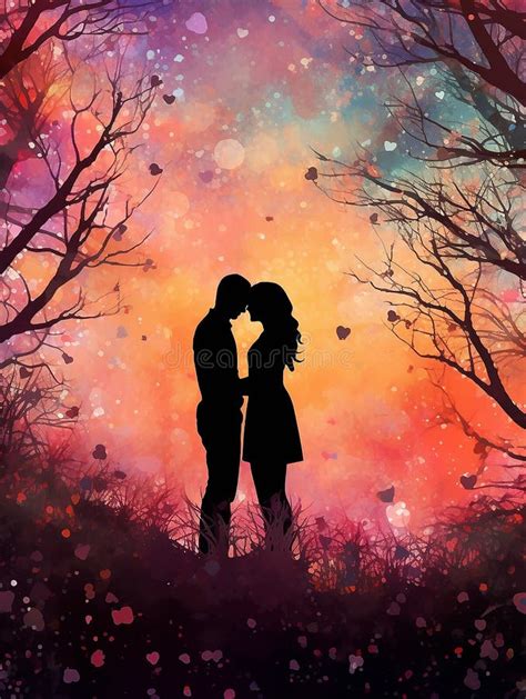 251 Couple Kiss Silhouette Abstract Stock Photos Free And Royalty Free