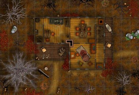 Western Home Battlemap Dungeons And Dragons Art Fantasy Map