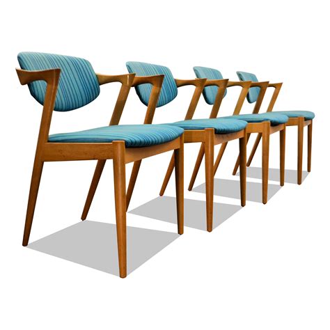 Vintage Danish Design Kai Kristiansen Model 42 Oak Dining Chairs 89521