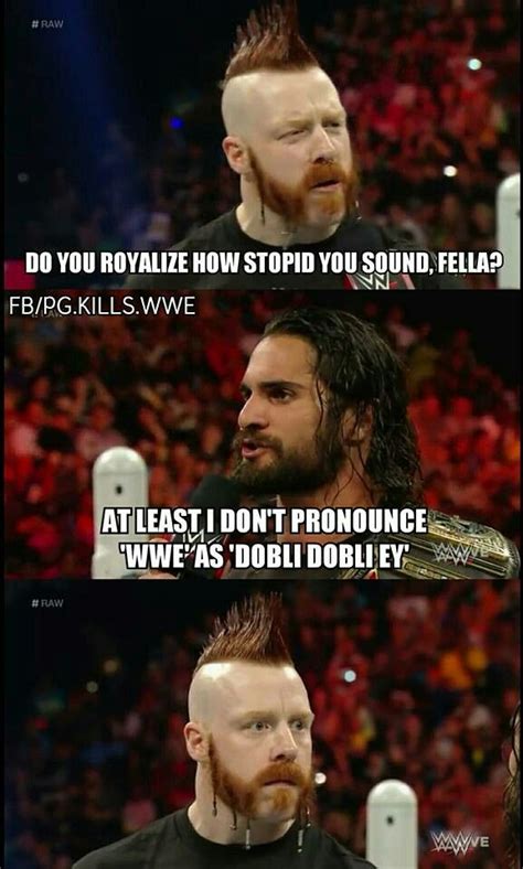 Poor Thing Cannot Speak Proper English Wwe Funny Pictures Wwe