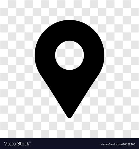 Pin Location Icon Iconic Design Royalty Free Vector Image