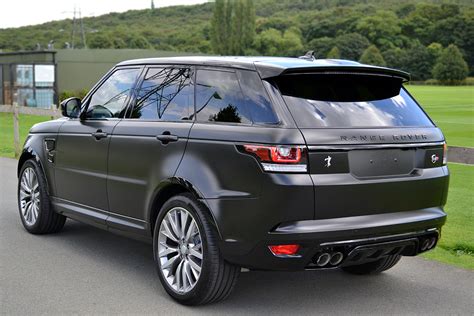 Range Rover Sport Svr Satin Black Wrap Rear Reforma Uk