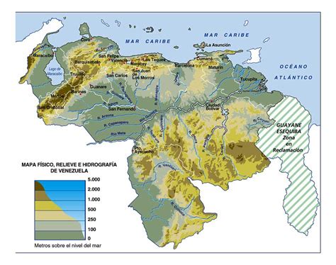 Mapa De Venezuela Mapa Físico Geográfico Político Turístico Y