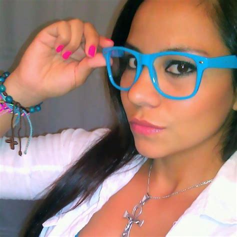 blue glasses geek girl