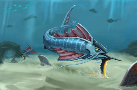 Artstation Scythefish Subnautica Fan Concept