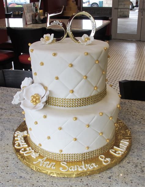 Bakers cake & pie bakers cake & pie. 50th anniversary bling … | 50th wedding anniversary cakes