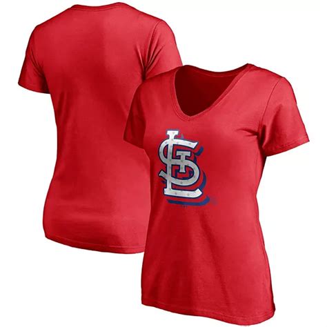 Womens Fanatics Branded Red St Louis Cardinals Red White And Team V