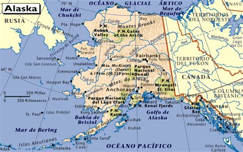 Mapa De Alaska Mapas Mapamapas Mapa