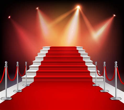 Red Carpet With Stairs 476413 Vector Art At Vecteezy