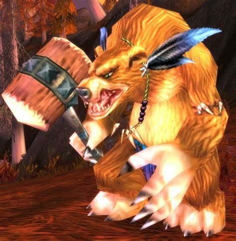 Ulfsaar the warrior is the fiercest member of an ursine tribe, protective of his land and his people. Ursa Grumegueule - PNJ - World of Warcraft