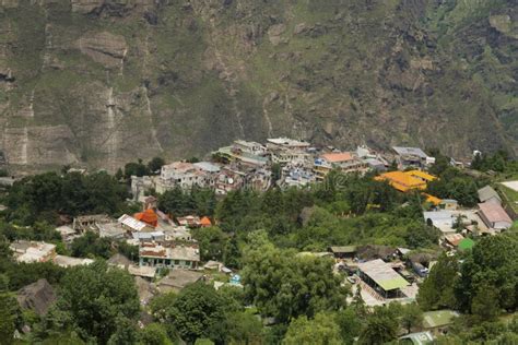 Aerial View Of Joshimath Town Chamoli District Uttarakhand India