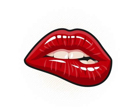 Download Lips Transparent Image Biting Lips Clipart Png Download Pikpng