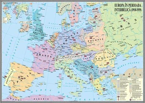 Europa în Perioada Interbelica 1918 1939 1400x1000 Mm Eduvoltro