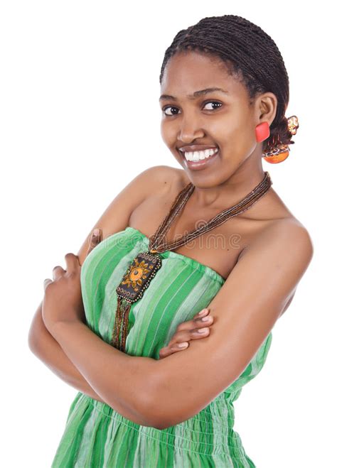 African Girl Portrait Stock Image Image Of Hairy Isolated 5651949