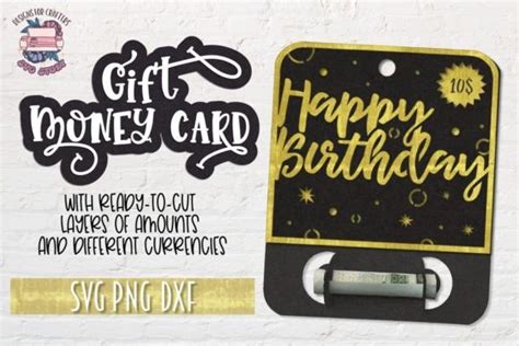5 Layered Birthday Card Money Card Svg Designs And Graphics