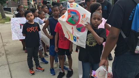 Kids March In Flint To End Gun Violence