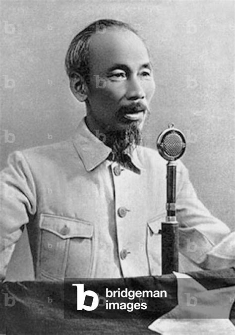 Vietnam Ho Chi Minh Gives A Speech To The People Of Vietnam On September 2 1945 Declaring