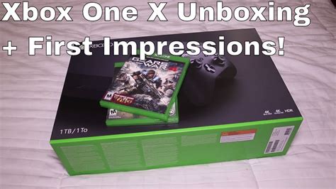 Xbox One X Unboxing First Impressions Youtube