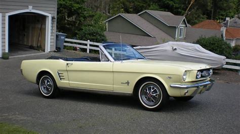 Springtime Yellow 1966 Ford Mustang Convertible