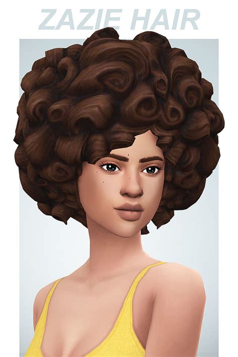 30 Best Maxis Match Curly Hair Cc For The Sims 4 All Free Fandomspot Afro Hair Sims 4 Cc