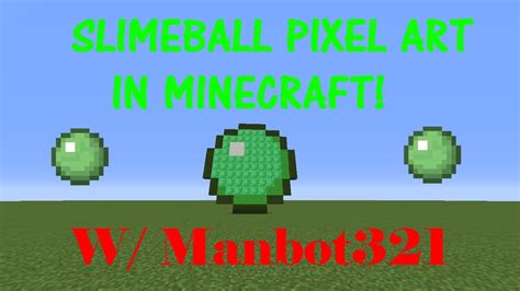 Minecraft Slimeball Pixel Art Youtube