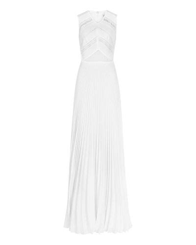 Reiss Jemma Pleated Maxi Dress In White Lyst