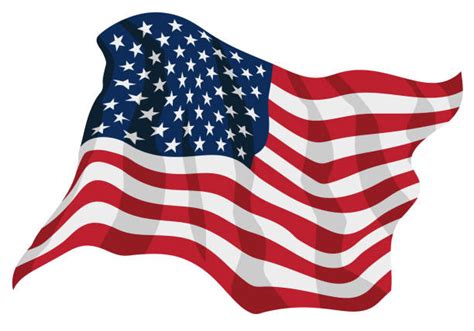American Flag Waving Illustrations Royalty Free Vector Graphics And Clip