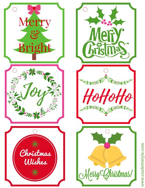 Free Printable Christmas T Labels