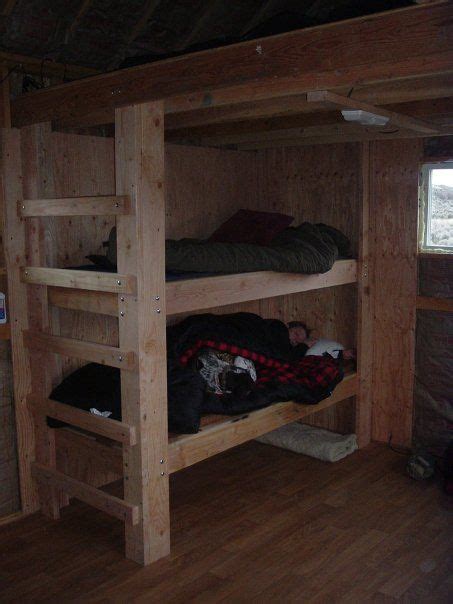 Bunkbed With Ladder To The Loft Shed Cabin Cabin Diy Tiny House