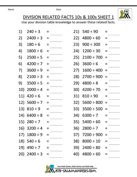 Dividing By Multiples Of 10