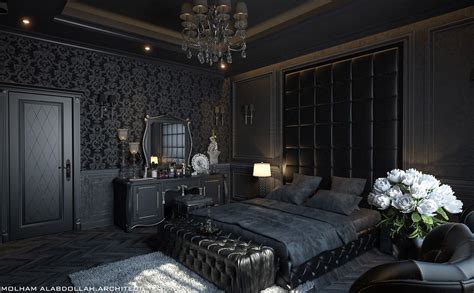 10 Luxury Romantic Black Bedroom Decoomo